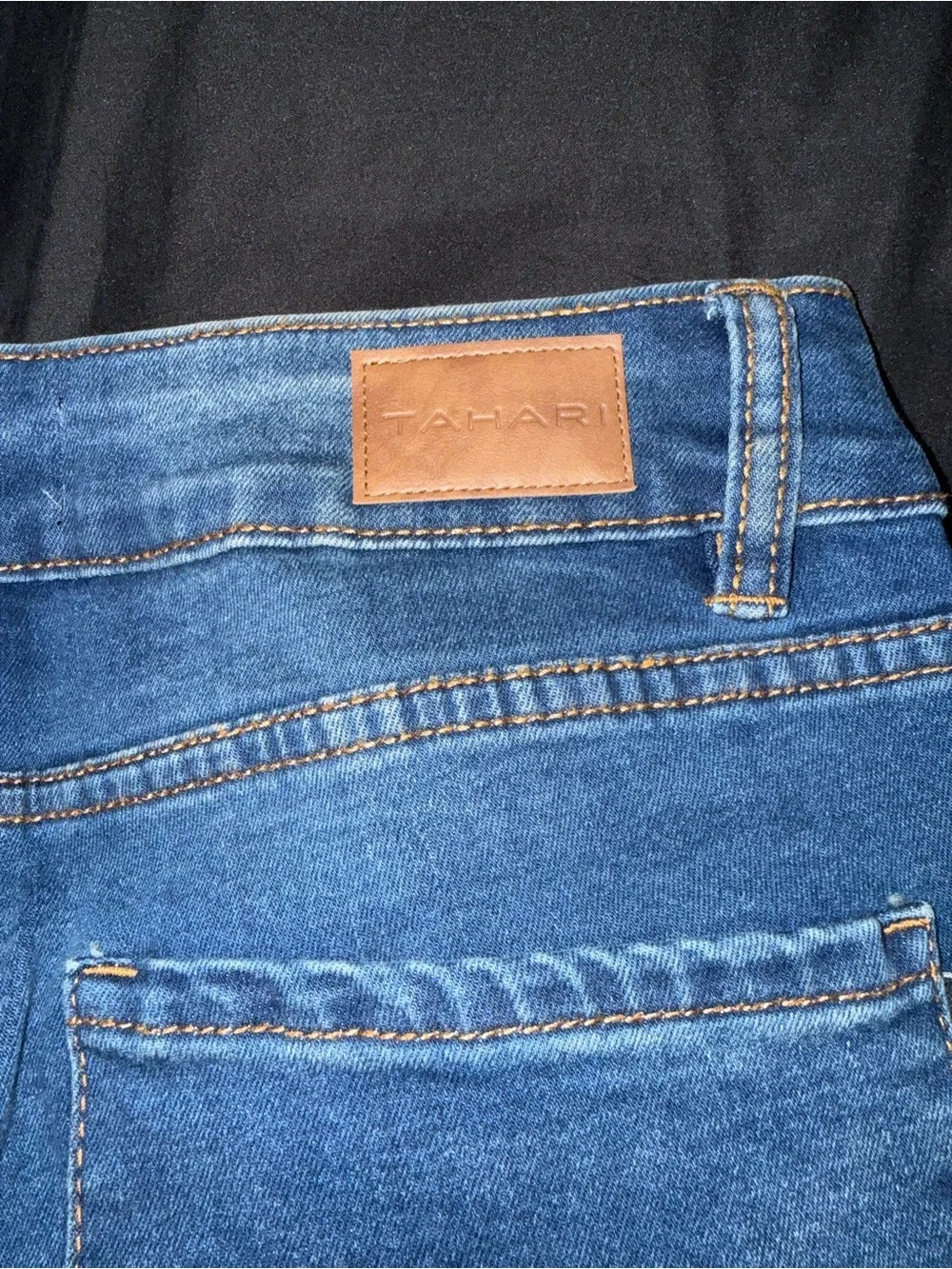 Tahari Slim  Jeans in Mid Blue Wash